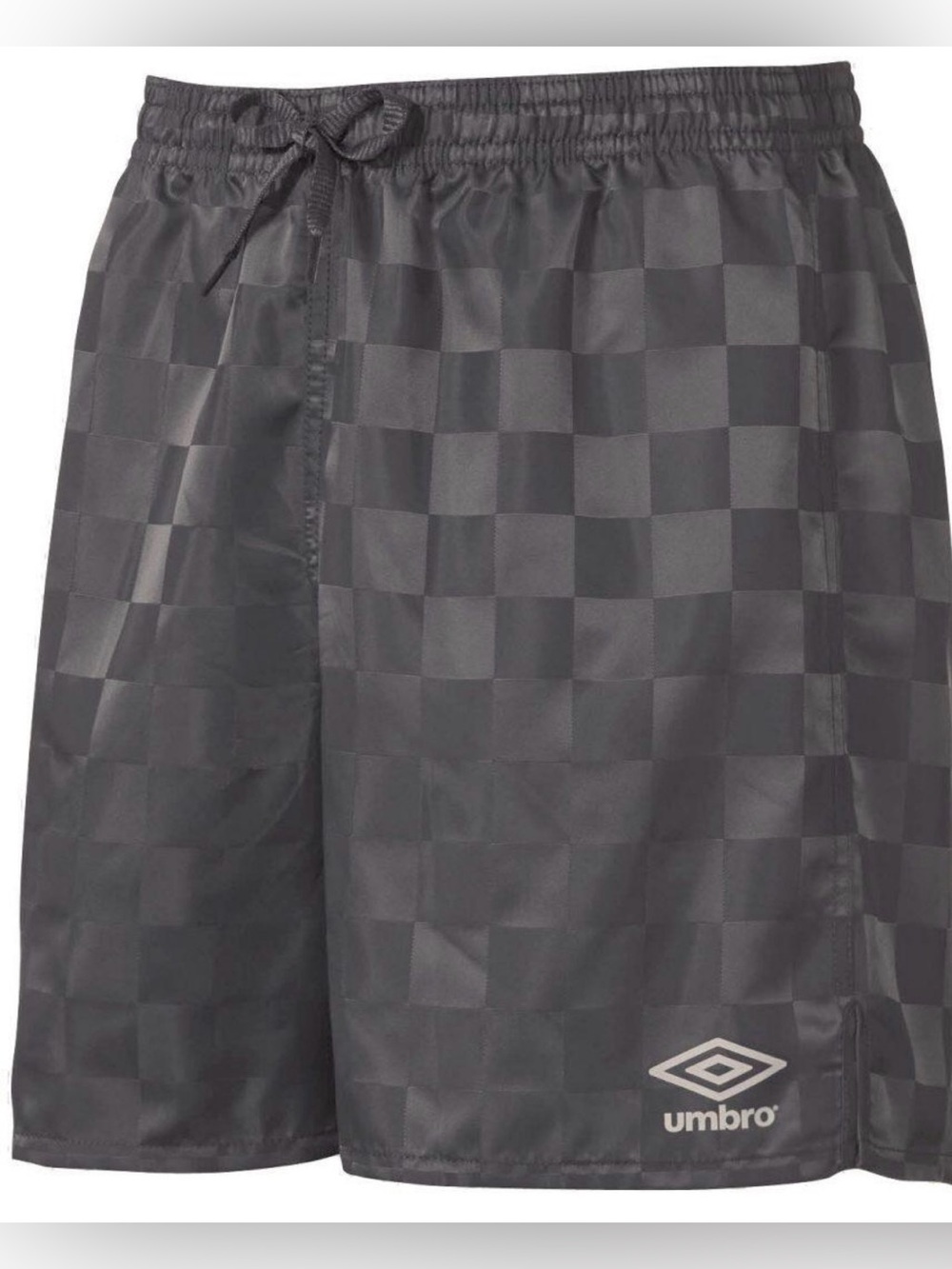 Umbro Charcoal Checked Athletic Shorts